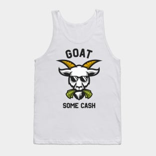 Goat Some Cash Funny Goat Eats Money Tank Top